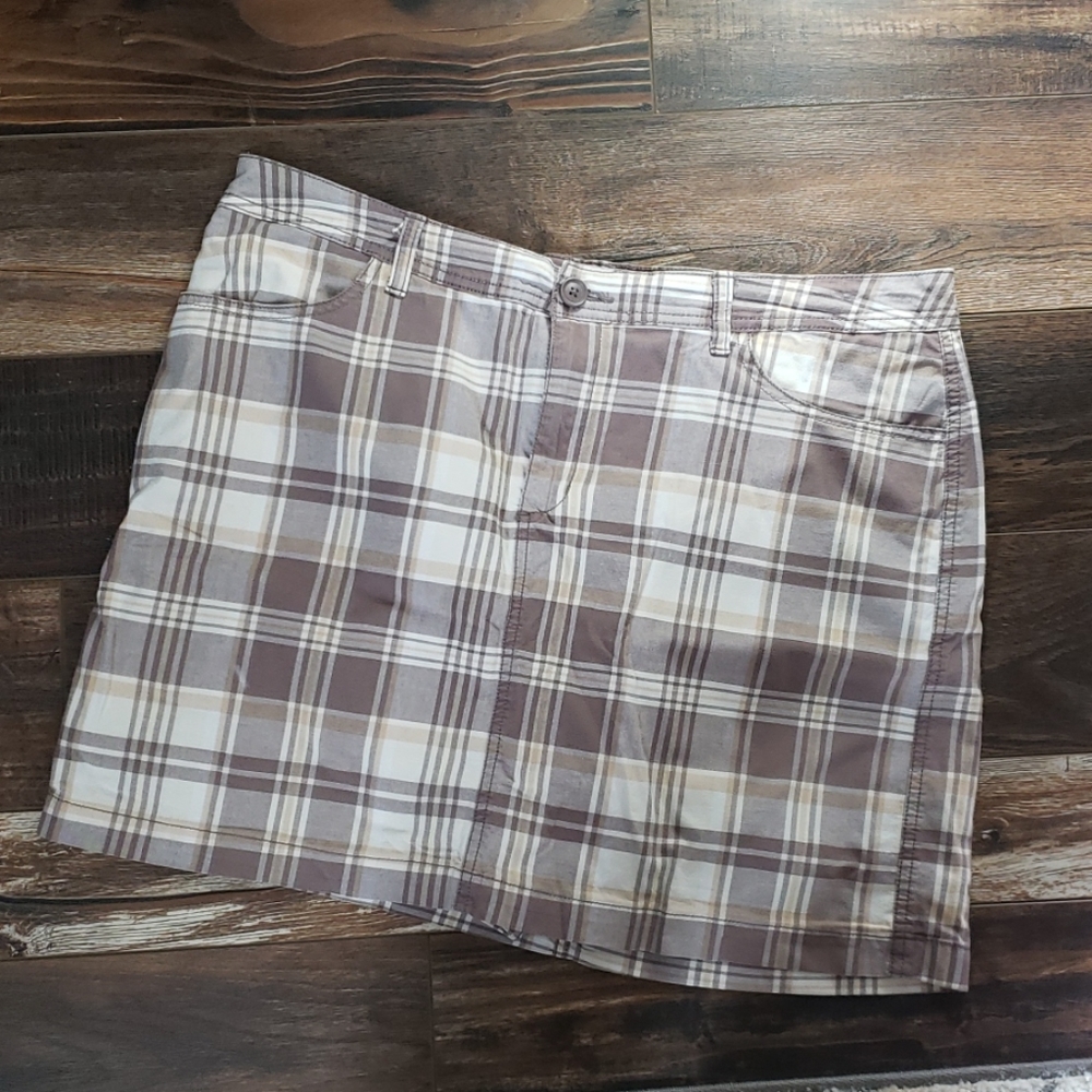 Plaid brown Skort (size16)